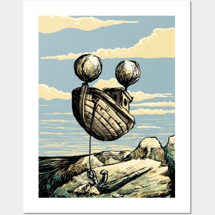 The flying ship to nowhere Posters and Art